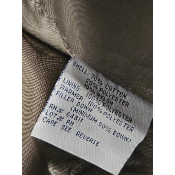 Vintage Rainforest Goose Down-Filled Super Warm Brown Jacket Men's Size US XL - Picture 9 of 10